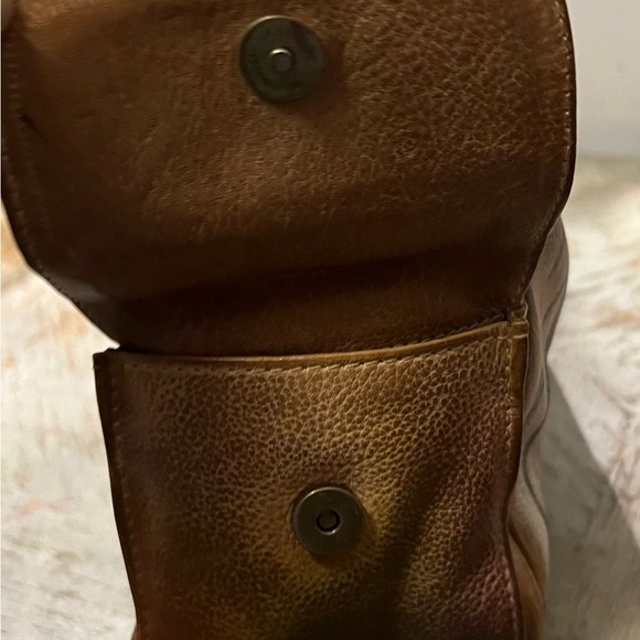 Anuschka Leather Print Artistic Hand painted Shoulder Bag - Picture 12 of 12